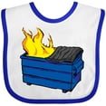 thumbnail image 3 of Inktastic Dumpster Fire Boys or Girls Baby Bib, 3 of 4