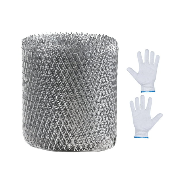 Packaging Size 13x13x16cm, Material: Aluminum Gutter Guard Eave Net, Gutter Net, Gardening Net Width, 6 Inches X 6 Meters Long
