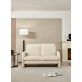 thumbnail image 4 of Gewnee 59" Loveseat Sofa Small Couch for Living Room, Sherpa Fabric Upholstered Loveseat Sofa Couch, Small Loveseat Sofa for Apartment, Bedroom, 4 of 12