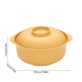thumbnail image 3 of Unbreakable Cereal Bowls,Eco Wheat Straw Soup Bowls with Lid & Double Handles | Microwave & Dishwasher Safe | Dining Table Food Container for Kitchen & Camping,Yellow, 3 of 7