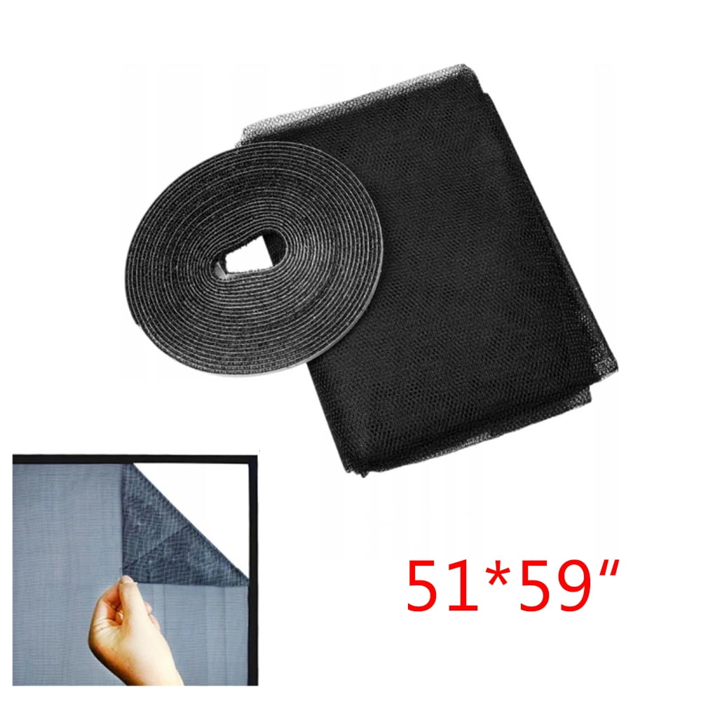 DIY SelfAdhesive Window Screen Netting Mesh Curtain, with Hook and