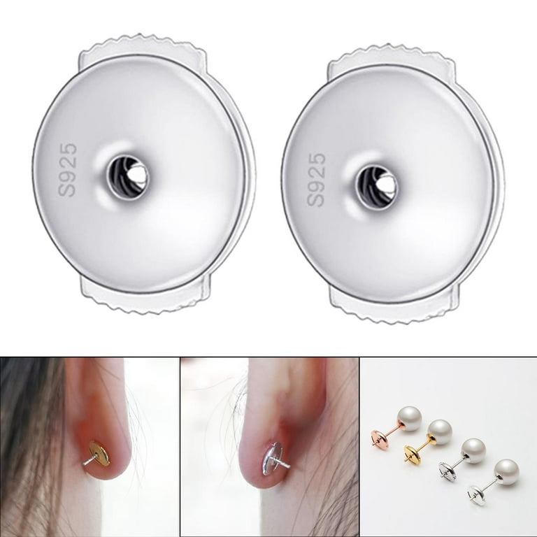 Locking Earring Backs Replacements Jewelry Making Spring Earring