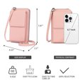 thumbnail image 5 of KALUNMA Small Crossbody Cell Phone Bag for Women, Adjustable Leather Shoulder Handbag Mini Wallet with Credit Card Slots, 5 of 9