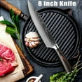 thumbnail image 6 of Professional Chef Knife, 8 Inch Pro Kitchen Knife, German High Carbon Stainless Steel Knife with Ergonomic Handle, 6 of 10