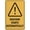 Warning Sign 3, variant on Caution Narrow Bridge Ahead Warning Security Outdoor Sign - 8"x12", Reflective, Weatherproof - Rural Road, Countryside, Small Bridge, Residential Area