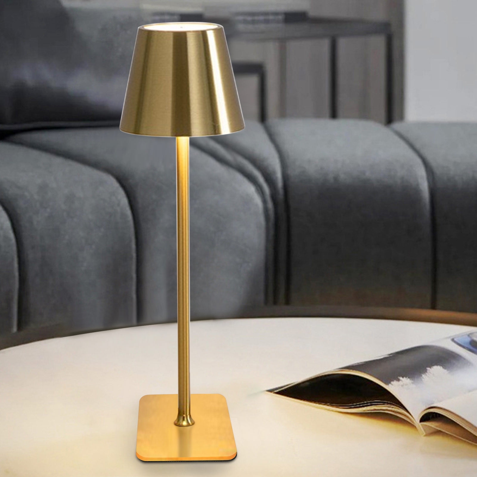 D Desk Lamp 1500Mah Rechargeable Battery Led Table Lamp 3 Color Dimmable Touch Control For Bedroom Reading Office Bar Cordless
