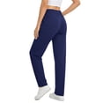 thumbnail image 4 of Fantaslook Womens Pants Stretch Knit Casual Lounge Pants Drawstring Athletic Work Pants with Pockets, 4 of 10
