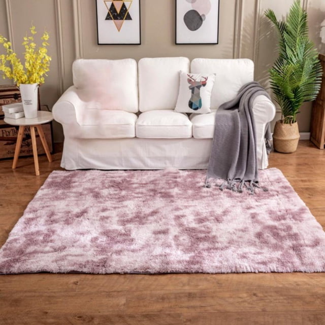Soft Nursery Rug for Princess Prince Castle Play Modern Abstract Area Rugs Anti-Skid Fluffy Rectangular Rug Plush Velvet Home Decorative Carpet 4 X 6ft