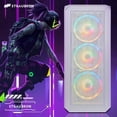 thumbnail image 2 of STGAubron Gaming PC Computer, Intel Core i7-6700 up to 4.0G, RTX 3060 Ti, 32G DDR4, 1T SSD, WiFi, BT 5.0, RGB Fan x4, RGB BT Sound Bar, Windows 10 Home, 2 of 6
