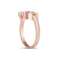 thumbnail image 4 of AFFY 0.05CT Natural Diamond "I Love You" Infinity Heart Promise Ring 14K Rose Gold over Silver-9, 4 of 7