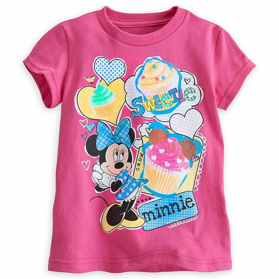 Disney Store Minnie Mouse Short Sleeve T Shirt Girl Size 5/6