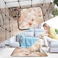 thumbnail image 7 of IAUYY Washable Pee Pads for Dogs Medium+Large Absorbent and Leak-Proof Non-Slip Reusable Puppy Pee Pads for Dogs Applicable to Playpen Potty Crate Beige Tropical Flowers, 7 of 7