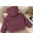 thumbnail image 6 of Ugoldhm Kid Boys Winter Jacket Cotton Hooded Zipper Coat Thermal Cute Girls Outerwear Sizes 5-14 Years, 6 of 8