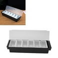 thumbnail image 4 of Aramox Condiment Organizer, Condiment Caddy Durable Plastic Transparent Lid Detachable Design Multifunction Bar Fruit Caddy, 4 of 8