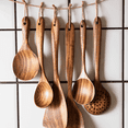 thumbnail image 3 of ACDANC Soup Spoon This Wooden Spoon Is A Practical Addition to Any Kitchen, Perfect for Both Cooking and Serving. Wooden Spoons for Cooking,2, 3 of 3