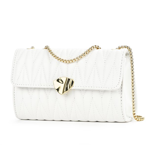 Fashion Crossbody Bags for Women, Gold Leaf Zip Pocket Cross Body