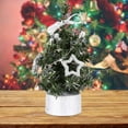 thumbnail image 6 of 15cm Decorated Mini Christmas Tree Easy to Maintain PVC No Withering Artificial Christmas Tree Table Decor, 6 of 7