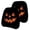 B, variant on 2 Pack Halloween Jack O Lantern Pumpkin Car Headrest Covers Scary Pumpkin Face Head Rest Protector Covers Auto Interior Holiday Decor For Car SUV Truck