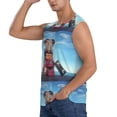 thumbnail image 3 of Daiia Elephant Sits Printed Men's Tank Tops,Casual Soft Sleeveless Gym Muscle Shirts Bodybuilding Tee-X-Large, 3 of 8