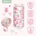 thumbnail image 2 of Bentgo Kids Water Bottle - Leak-Proof, Durable Tritan PFAS- & BPA-Free 15 fl oz, Kids/Toddlers Ages 3+ for School & Sports; Bite & Sip Spout, Carrying Handle, Dishwasher Safe (Ballet and Bows), 2 of 8