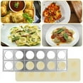 thumbnail image 5 of Qenwkxz Ravioli Maker 12 Holes Ravioli Press Mold Manual Italian Dumpling Maker Mold Multipurpose Ravioli Empanada Maker Press Aluminum Alloy Ravioli Making Tool for Wonton Potsticker 11.97*4in, 5 of 11