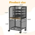 thumbnail image 2 of 5-Tier Rolling File Cart Under Desk with Drawers, File Cabinet Organizer for Hanging File Folders, Letter-Size File Storage with Wheels, Multi-Layer Mobile Filing Cabinet for Under Desk Storage, 2 of 17