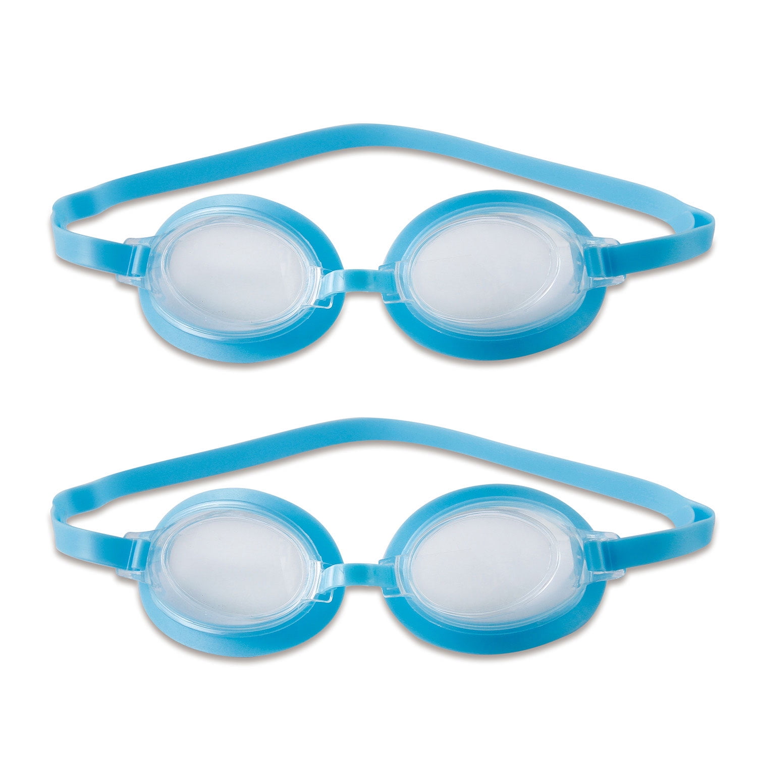 Summer Waves 3D Round Family Pool 90 x 90 x 22 with 1 Pair of 3D Goggles 
