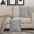 thumbnail image 2 of Navy Cream Polka Dot Pillow Covers 20x20 Set of 2 Outdoor Modern Art Throw Pillows Boho Design Blue Brush Strokes Decorative Pillowcase Square Cushion Cover Linen Pillow Case for Home Sofa Couch Bed, 2 of 6