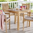 thumbnail image 4 of Modway Farmstay 36" Square Teak Wood Patio Dining Table in Natural, 4 of 4