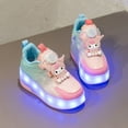 thumbnail image 4 of Kids Wheels Shoes with Lights Rechargeable Roller Skates Shoes Retractable Wheels Shoe LED Flashing Sneakers for Girls Boys Gift, 4 of 14