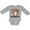 AC-Heather Grey, variant on Inktastic First Halloween Baby Boys or Girls Long Sleeve Baby Bodysuit