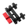 thumbnail image 1 of Double Ballhead Mount 1/4 Inch Screw Ball Head Arm 360 Degree Rotation Anodisation Aluminum Alloy for Phone Gimbal Monitor Photography Handle, 1 of 7