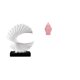 thumbnail image 1 of Escultura de olas,Escultura de ola Regalo moderno Oficina,Tarro de cerámica para jengibre,Jarrón de cerámica con jengibre y arreglo floral,Jarrón decorativo de porcelana con tapa, 1 of 8