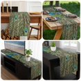 thumbnail image 6 of Peacock Feathers Table Runner 72 Inches Long, Contemporary Aesthetic Art Kitchen Coffee Dining Table Decoration for Home Party Birthday Wedding Home Decor 18x72 Inches, 6 of 8