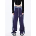 thumbnail image 4 of Pantalones vaqueros de costura, pantalones anchos y sueltos de estilo callejero americano, pantalones casuales deportivos de baile callejero de otoño de moda para mujer, 4 of 5