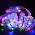 thumbnail image 3 of 2 Pack Christmas Fairy Lights, 13ft-40 LED Ribbon Christmas Lights for Christmas Tree, Waterproof Battery Operated Tree Dazzler Indoor Outdoor Decor, Cool White, 3 of 7