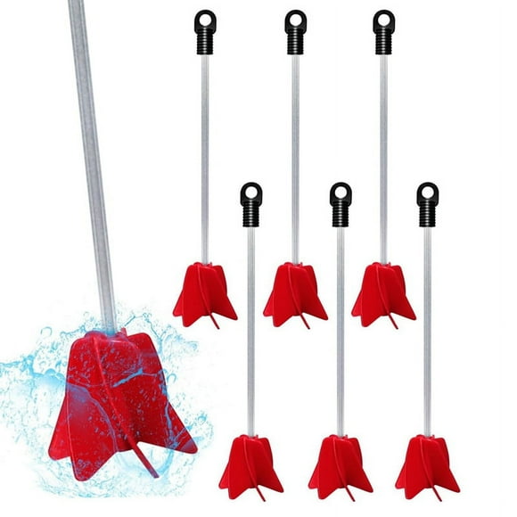 7 Pcs 12 Inch Paint Stirrer for Drill Reusable Drill Mixer Attachment Resin Mixer Helix Drill Paint Mixer