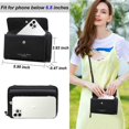 thumbnail image 5 of Cell Phone Bag for Women PU Leather Small Cell Phone Shoulder Bag Zipper Purse, 5 of 5