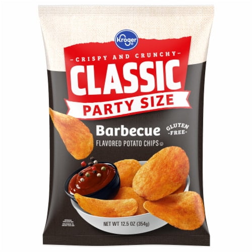 Kroger Party Size BBQ Potato Chips 12.5 oz