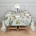 thumbnail image 3 of Brown Mushroom Flower Light Pattern Square Tablecloth,Waterproof Square Table Cover,Wipeable Spillproof Washable Table Cover for Home Kitchen Party Decor 52"x52"(132x132cm), 3 of 6
