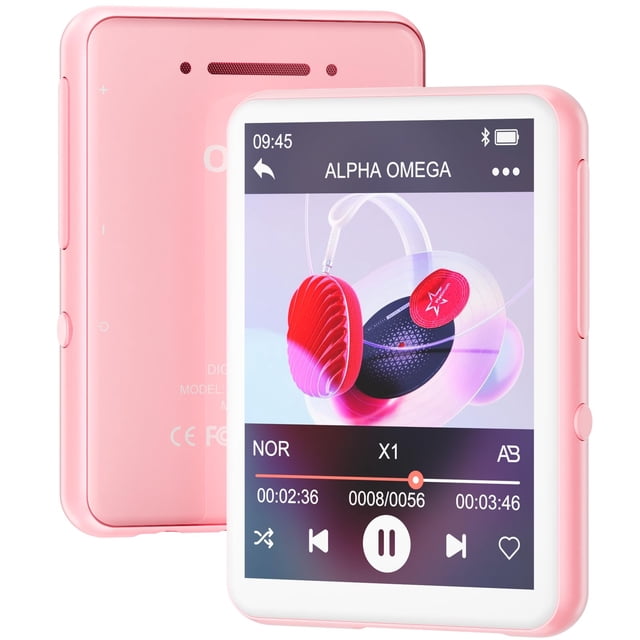Reproductor MP3 Oilsky Bluetooth 5.4 128 GB con pantalla táctil de 2.4 pulgadas