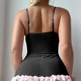 thumbnail image 5 of Sexy Garter Belt Mesh Lace Babydoll Lingerie Dress Set with Thong, 5 of 6