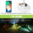 thumbnail image 5 of Rechargeable 60 LED Outdoor Camping Tent Light USB & Solar Lantern Hiking Lamp, 5 of 12