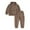Brown, variant on Godderr Kids Toddler Boys Girls 2Pcs Sweatsuit Sweatpants Outfits 1M-7Y Baby Stand-Up Collar Pullover Baby Casual Sweat Suits Long-Sleeved Newborn Fleece Tracksuit Jogger Set