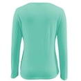 thumbnail image 5 of Baqcunre Long Sleeve Shirts For Women Womens Tops Long Sleeve Undershirt Solid Travel Cute Tops O Neck Slim Fit Tshirts Shirts Blouse Hoodies For Women Womens Blouses Mint Green 3XL, 5 of 5