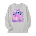 thumbnail image 5 of Gubotare Long Sleeve Shirts for Teens Fall Tops Toddler Kids Baby Boys Girls Fall Long Sleeve Crewneck T Shirts Tops Tee Clothes for Toddler Size 9-10 (Light Gray,9-10 Years), 5 of 5