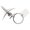 Nickel color, variant on Artistic Aircraft Keychain with Exquisite Detailing Aircraft Backpack Charm Perfect for Men Women and Collectors