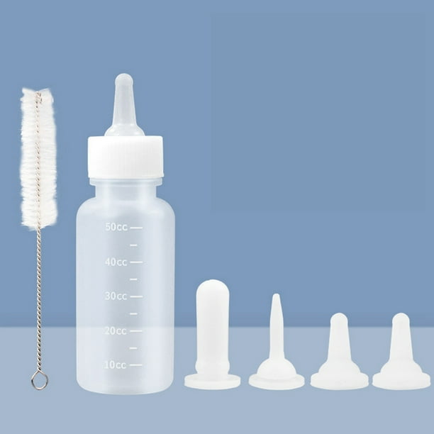 Kitten Bottles for Nursing, 6 Pieces Pet Feeding Bottle Kit, Puppy Milk