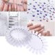 thumbnail image 2 of 10pcs Acrylic Nail Art Practice Wheel Polish Color Display Chart (Transparent), 2 of 3