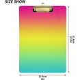 thumbnail image 3 of FMSHPON Solid Color Linear Gradient Clipboard Hardboard Wood Nursing Clip Board and Pull for Standard A4 Letter 13x9 inches, 3 of 8